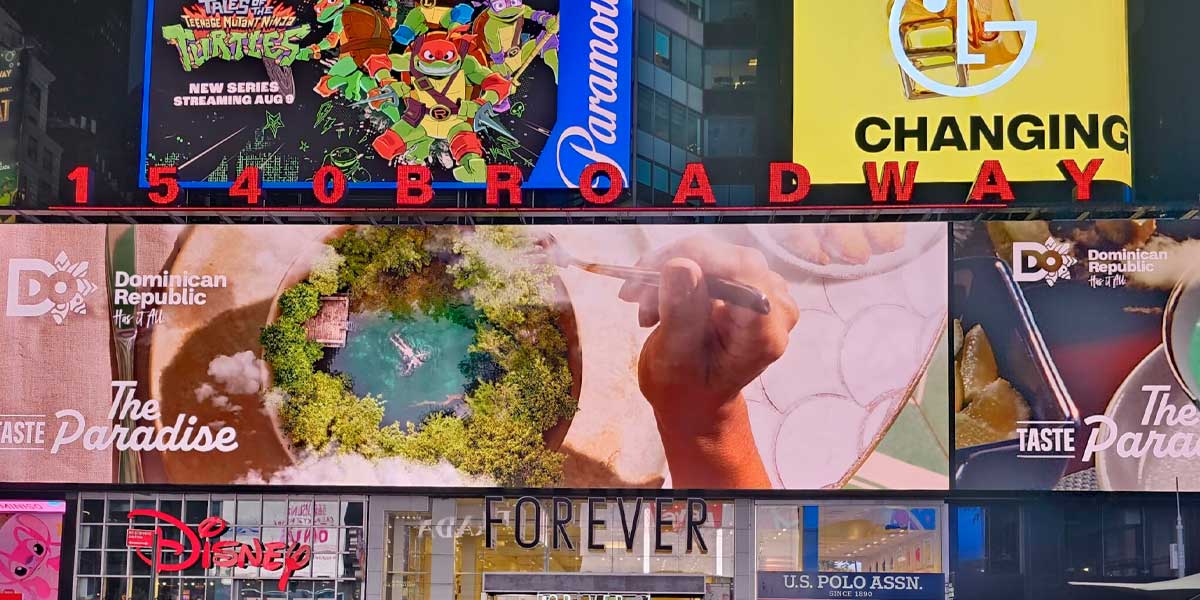 LATCOM presenta «Taste The Paradise»: una impactante campaña de OOH en EEUU y Canadá para promocionar el turismo en República Dominicana 1 LATCOM presenta «Taste The Paradise»: una impactante campaña de OOH en EEUU y Canadá para promocionar el turismo en República Dominicana